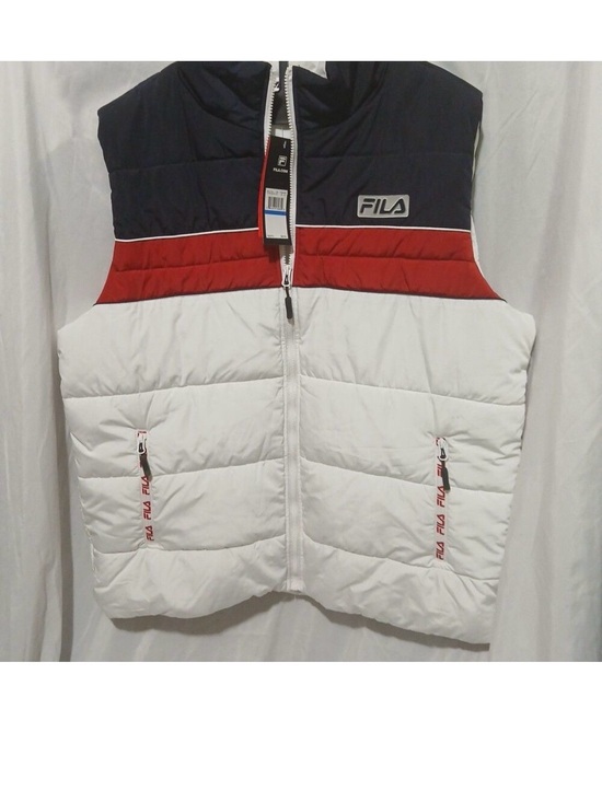 90 Degree By Reflex Other - FILA Puffer Vest - Navy/Red/White xl